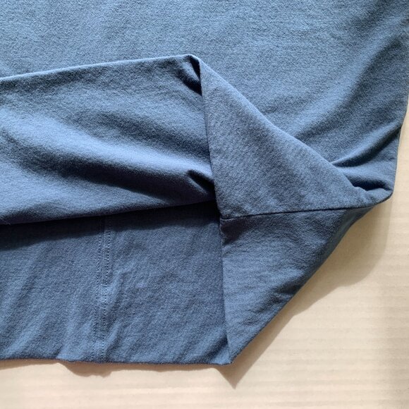 Peruvian Connection Blue Pencil Skirt Soft Cotton Stretch Knit Women’s Size ~M - Picture 8 of 8